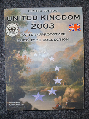 United Kingdom 2003 PatternPrototype Euro Type Collection