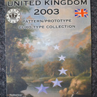 United Kingdom 2003 PatternPrototype Euro Type Collection - pikkukuva 1
