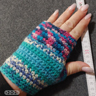 Alina´s Handmade käsityö ranteenlämmittimet moniväri - pikkukuva 1