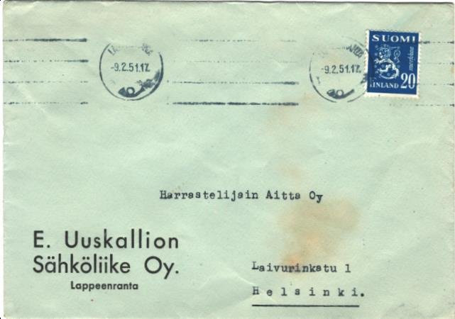FIRMAKUORI LAPPEENRANTA E UUSKALLION SÄHKÖLIIKE