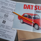 Datsun 1300 auton esite 1967 + Mainoskirje - pikkukuva 4