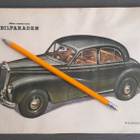 Wolseley Auto Keräilykuva 25 x 17,5 cm n.1949 - pikkukuva 1