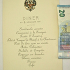 Menu RUokalista Keisarin Venäjän Vaakuna 1904 UPEA Suomalain - pikkukuva 1