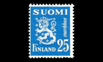 401 ** Leijona 25 mk sininen (1952)