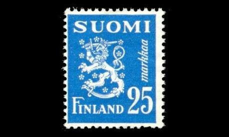 401 ** Leijona 25 mk sininen (1952)
