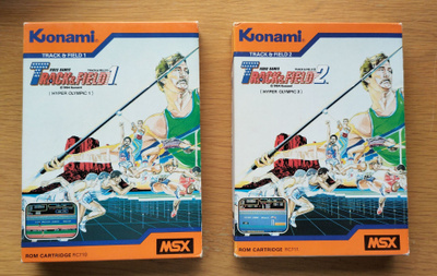 MSX Track & Field 1 ja 2 (Konami 1984)