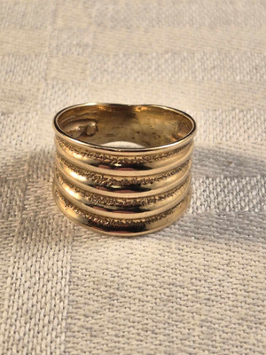 Kultasormus, 14K, 16,5 mm, 1,7 g