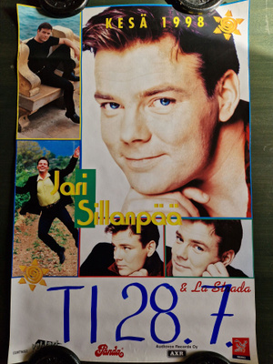 Jari Sillanpää Keikkajuliste 25. 63×42cm