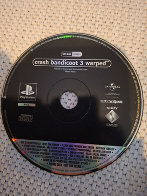 PS1 Crash Bandicoot 3 Warped Promoversio