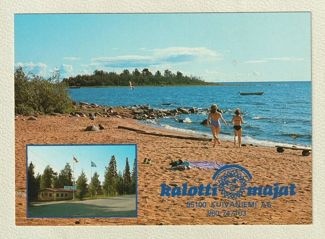 Postikortti: Kalottimajat Kuivaniemellä