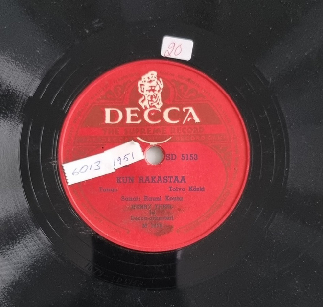 Savikiekko 1951 - Henry Theel - Decca SD 5153