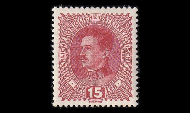 Itävalta 221x ** Karl I 15 H (1917)