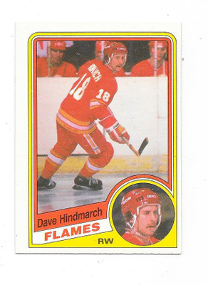 1984-85 OPC #224 Dave Hindmarch , Calgary Flames