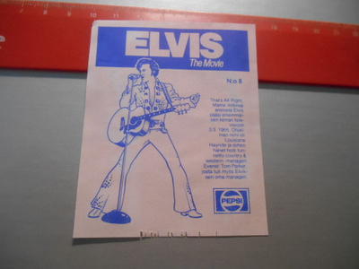ELVIS The Movie Pepsi 1977 etiketti # 8