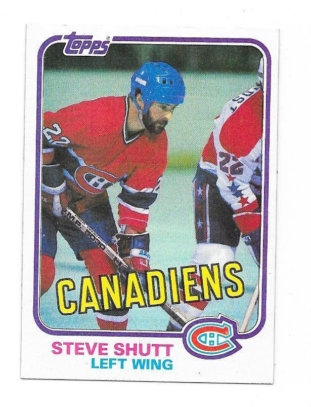 1981-82 Topps #34 Steve Shutt Montreal Canadiens