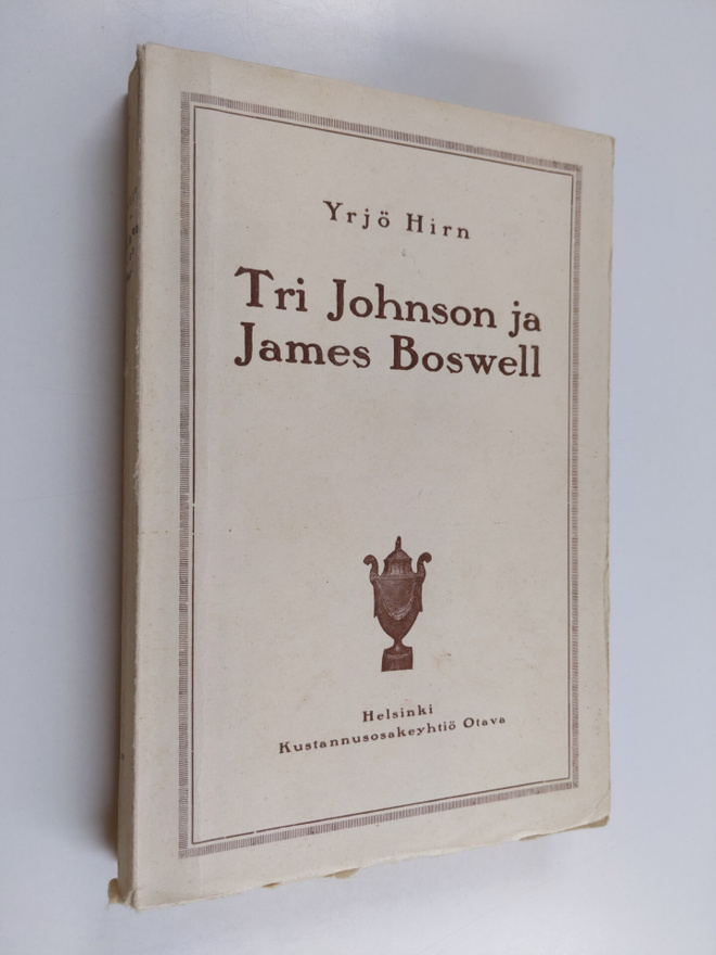Yrjö Hirn : Tri Johnson ja James Boswell : kuvaus Englann...