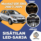 Mazda 2 (MK2) Sisätilan LED-sarja 4-osainen - pikkukuva 1