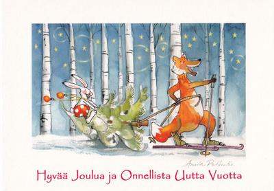 Joulukortti  Anita Polkutie