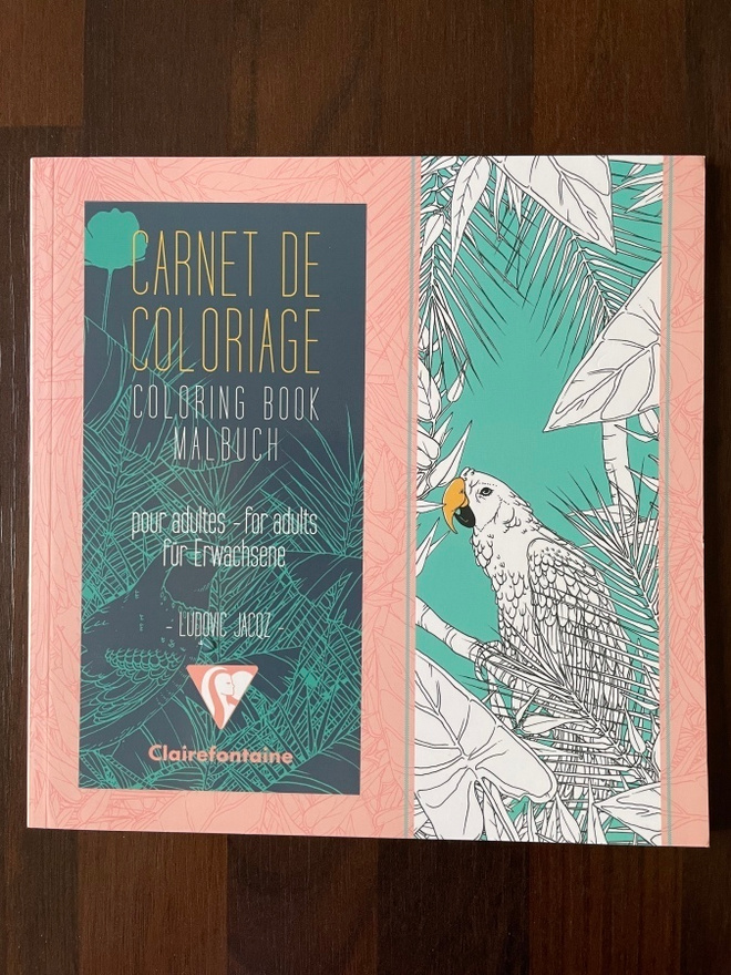 Clairefontaine coloring book, aikuisten  värityskirja UUSI