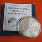 Suomi 10e hopea juhlaraha 60 Rauhan vuotta - 2005 - pikkukuva 1