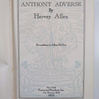Hervey Allen : Anthony Adverse - pikkukuva 3