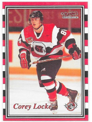 2001-02 Ottawa 67`S #21 Corey Locke ex TPS farmi