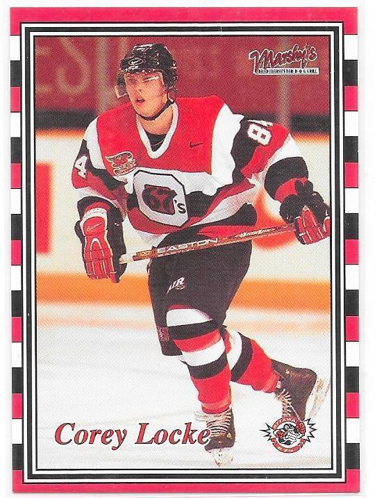 2001-02 Ottawa 67`S #21 Corey Locke ex TPS farmi