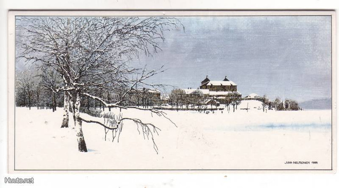 HÄMEENLINNA:Taittokortti talvisesta linnasta (Juha Meuronen)