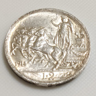 Italia 2 Lire 1914, Vittorio Emanuele III, Hopeakolikko - pikkukuva 3