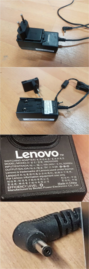 Virtalähde 5V/4.0A Lenovo Miix Ideapad ja Yoga tabletteihin