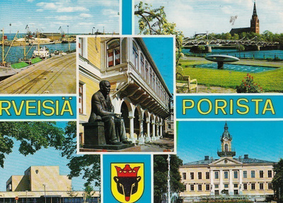 Pori . vaakuna. sommitelmakortti väri e26