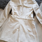 Valkoinen Cinzia Rocca Trench-coat / Trenssi / Kevättakki M - pikkukuva 4