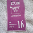 200 Ouninpohja 16 Ralli Kulkulupa keräilyyn - pikkukuva 1