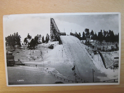 VANHA Postikortti Lahti 1950-l Alkup. Mallikappale