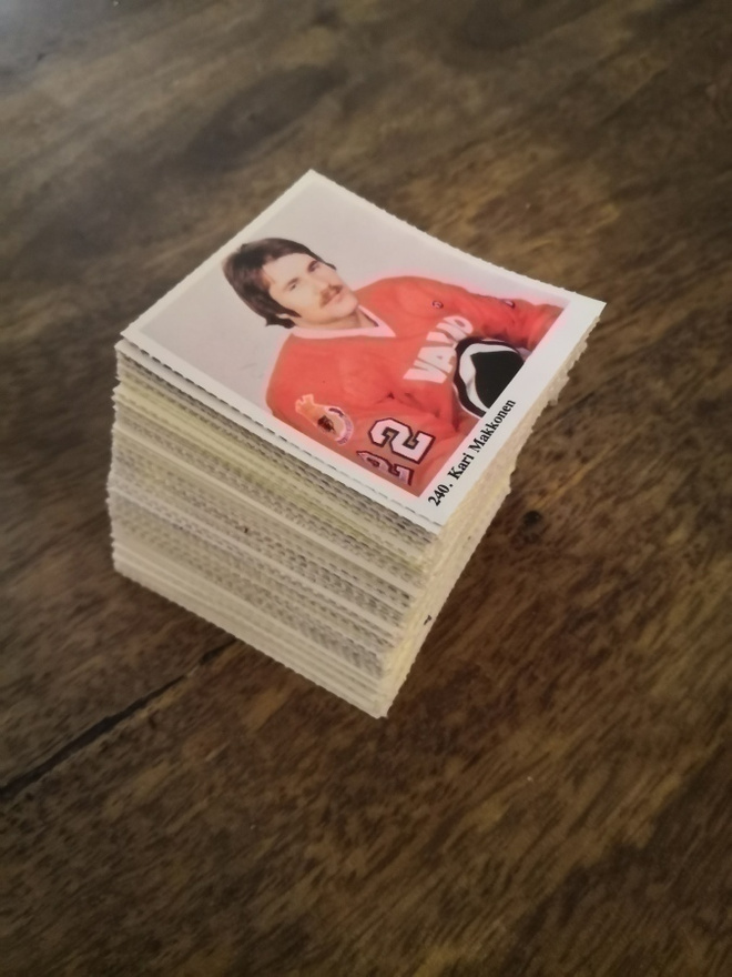 1978-79 SM-Liiga Kiekkoilijat kuvina keräilysarja alk.3e/kpl