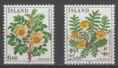 (S0499) ICELAND, 1984 (Flowers. 2nd issue). Mi ## 612-613