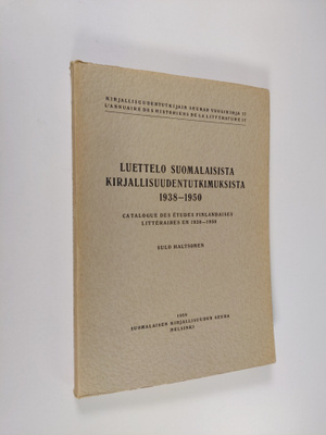 Luettelo suomalaisista kirjallisuudentutkimuksista 1938-1950