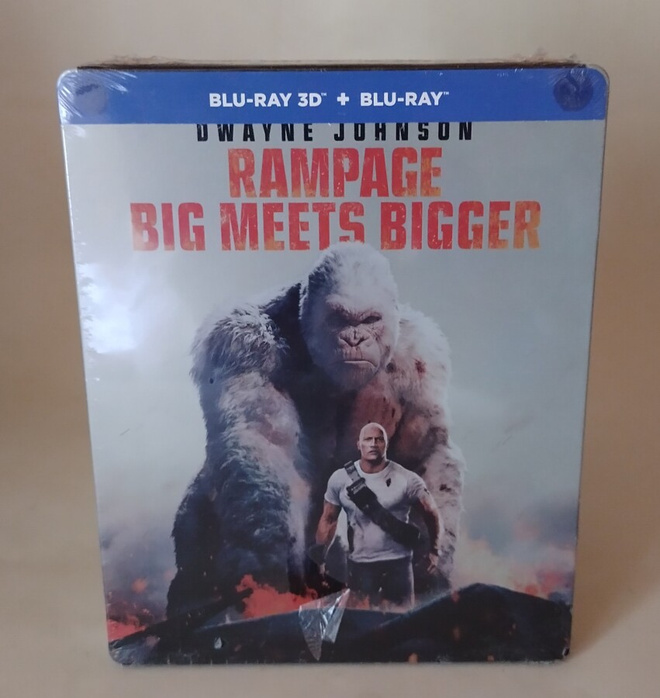 RAMPAGE BIG MEETS BIGGER  (3D/BD STEELBOOK) UUSI