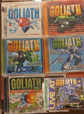 GOLIATH CD-levyjä 6 kpl Teknoa