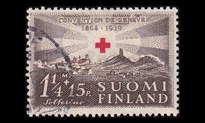 218 o Punainen risti 1 1/4mk + 15p (1939)