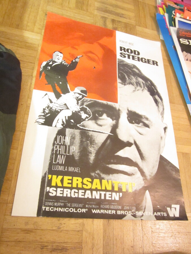 VANHA ORIG ELOKUVAJULISTE KERSANTTI