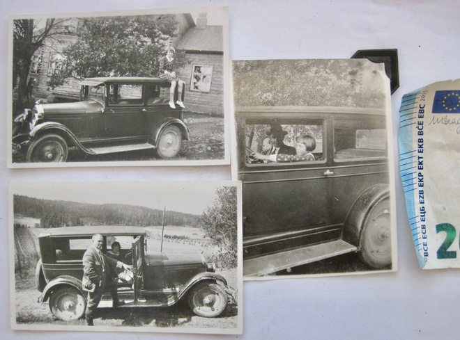 3 VANHAA Valokuva KIVA Auto Lohja 1930-l