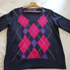 Tommy Hilfiger salmiakkiruutu Neule / Neulepusero - koko XL - pikkukuva 4