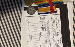 Iso-Britannia: War medal, WW1 Victory medal laivasto, kuvaus