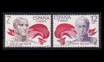 Espanja 2381-2 ** Amerikan historia itsenäisyystaistelijoit