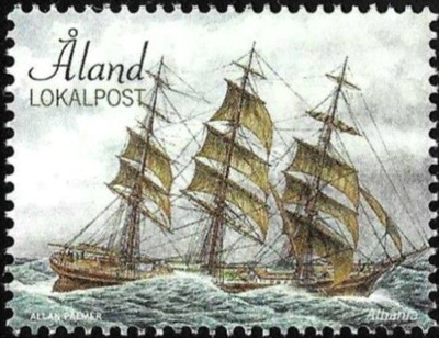 Åland 2018 Purjealuksia Lokalpost ** LaPe 438