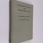 Charles F. Wallraff : Philosophical theory and psychologi... - pikkukuva 1