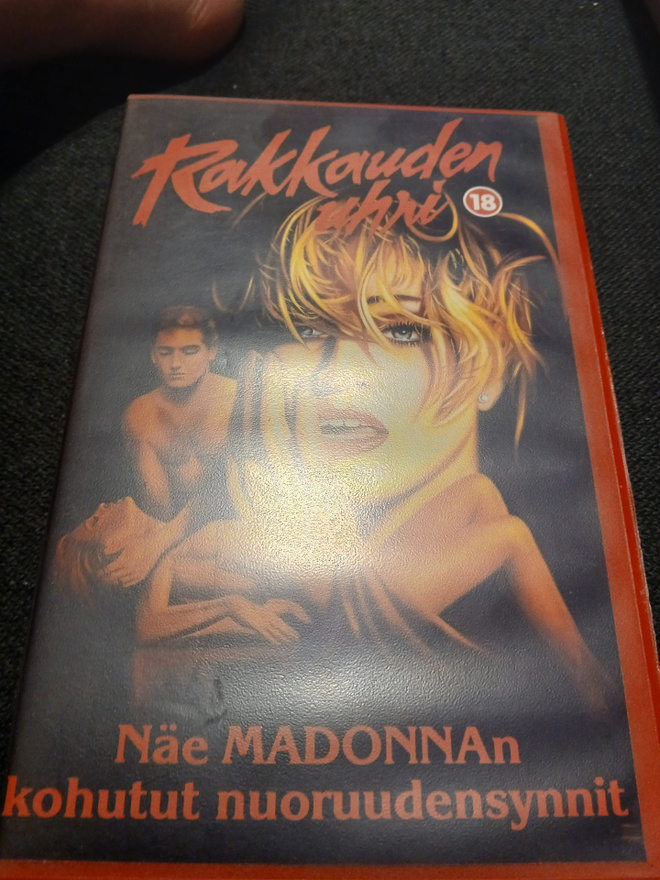 Rakkauden uhri Madonna vhs