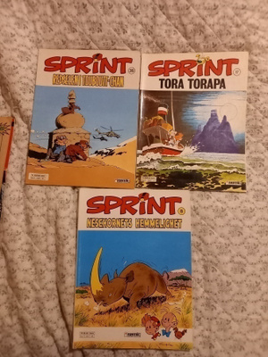 3 kpl Sprint (piko ja fantasio) albumeita