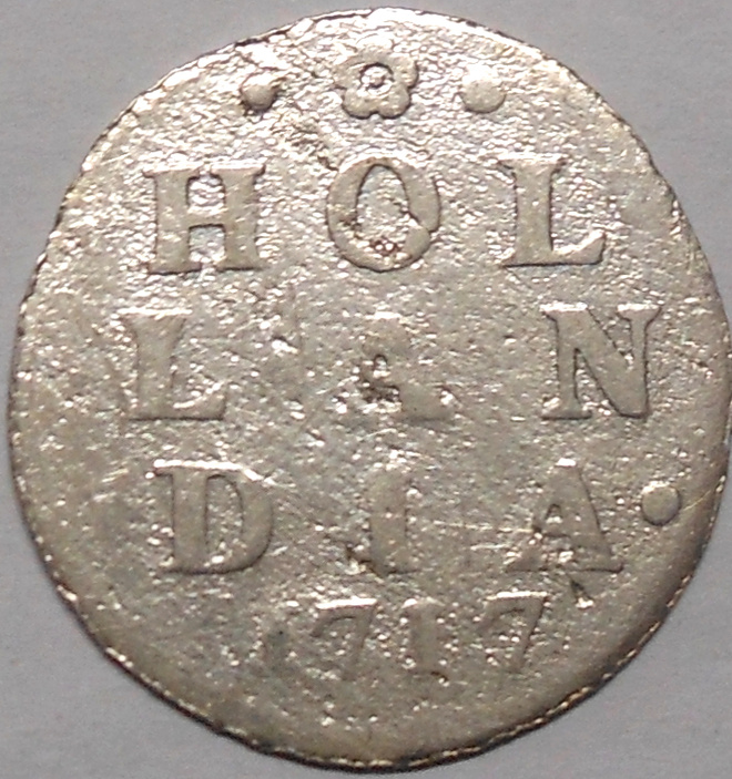 Netherlands. Hollandia. 2 stuivers 1717 Hopea.